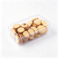 Vases en acrylique transparent rigide et en plastique PS avec couvercle assorti, qualité alimentaire, recyclables, personnalisables pour desserts et plats à emporter – Vente chaude