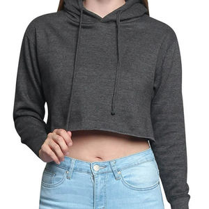 Pull à capuche à manches longues en coton polaire à la mode à vendre Design à la mode personnalisé taille confortable sweat à capuche pour femmes - Product Image 4