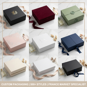 Boîte à tiroir de luxe personnalisée pour échantillons de parfum, emballage cadeau en papier, coffret de flacons cosmétiques haut de gamme, ensemble élégant et premium de style européen - Product Image 4