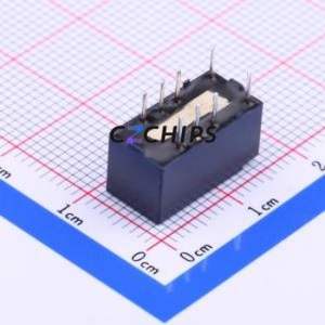 TX2-5V Signal Relay DIP,7.4x15mm Relay 5V 2 Changeover: 2C (DPDT-Changeover)::: 220V-DC Silver + Gold Plated - Product Image 2