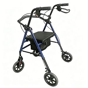 รถเข็นสี่ล้อ Lan Zekang พร้อมที่นั่งและกระเป๋าสำหรับผู้สูงอายุ - Product Image 3