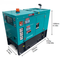 15kVA 12kW Leiser Dieselgenerator von Perkins 3-Phasen 400/230V 50Hz mit ATS für Haus Gemeinde Hotel Krankenhaus ISO CE