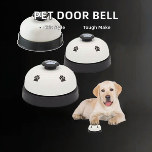 Herramienta interactiva de entrenamiento para mascotas | Campana de <span class=keywords><strong>clic</strong></span> para perros para entrenamiento de orinal y llamadas de comidas, diseño de pata de prensa fácil para cachorros y perros pequeños - Product Image 2
