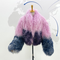 Veste courte en fourrure d'agneau tibétain de qualité export - Fourrure de haute qualité conforme aux normes internationales