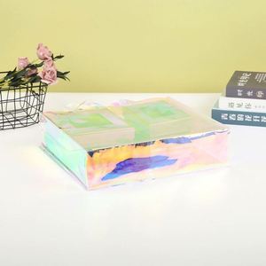 กระเป๋าหิ้วโฮโลแกรมแบบใส พีวีซี สีรุ้ง สะท้อนแสงเลเซอร์  แบบขายส่ง ใช้ซ้ำได้  รับทำโลโก้ตามสั่ง - Product Image 5