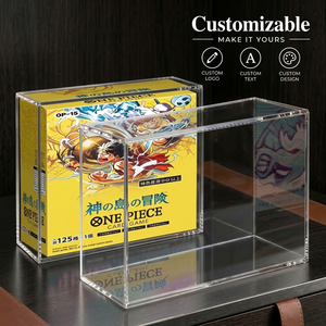 Vetrina Espositiva in Acrilico da 5mm per Booster Box One Piece, Protezione UV Antipolvere, Scatola Protettiva TCG Personalizzata per Collezioni - Product Image 1