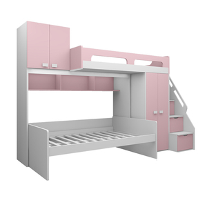 Combinaison de meubles pour chambre à coucher de bébé, bibliothèque, tiroirs, armoire, lit double, pour enfants - Product Image 3