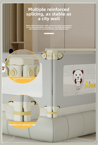 Barandilla de Seguridad Anticaídas para Cama de Bebé con Altura Ajustable, Protector Lateral Plegable y Transpirable para Bebés y Niños Pequeños - Product Image 6