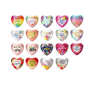 ลูกโป่งฟอยล์สุขสันต์วันแม่ขนาด5 10นิ้วสำหรับตกแต่งรูปหัวใจขนาดเล็กพร้อมช่องเติมอากาศสำหรับงานเฉลิมฉลองวันพ่อ - Product Image 1