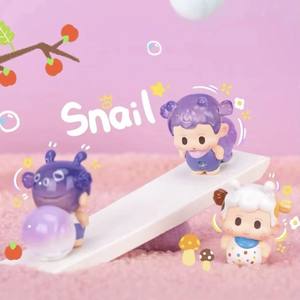 Auténtico Peluche Sorpresa Mini Blind Box de Pretty Soda Girl Angry Snail Treasure, Figura Decorativa de Animal, Regalo de Cumpleaños, Mercancía - Product Image 3