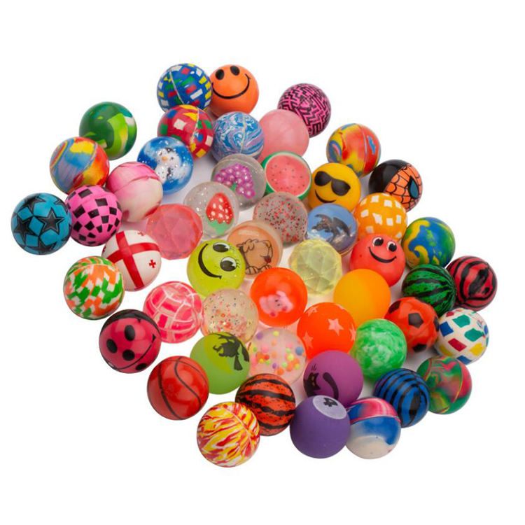 LZY757 Assorted Colorful Bouncy Balls for Kids' Fun