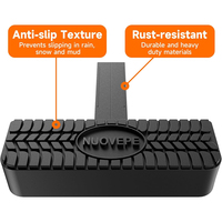 AMBITION Hitch Step 2 Inch Receiver Rear Bumper Guard Protector Anti Slip 600lbs Maximum Load for Trailer Tow SUV Pickup