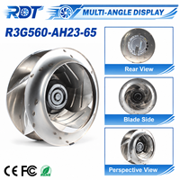 Ventilateur de refroidissement RadiCal à faible consommation d'énergie d'origine allemande R3G560-AH23-65, conception compacte à faible bruit, refroidissement HVAC pour centre de données