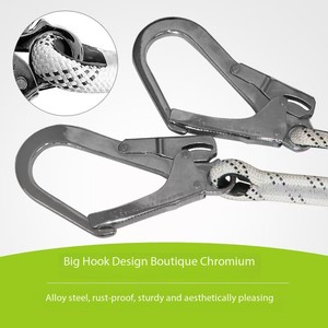 El mejor arnés de seguridad para la construcción, cuerda de escalada al aire libre <span class=keywords><strong>con</strong></span> <span class=keywords><strong>dos</strong></span> ganchos a presión - Product Image 2