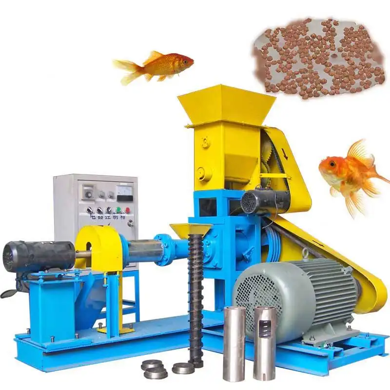 Ornamental Fish Feed Pellet Machine/floating Fish Feed Extruder/cat Food Feed Extruder Pellet Production Machine