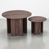 Table basse de haute qualité au design moderne, facile à nettoyer, table basse minimaliste de forme ronde pour le salon