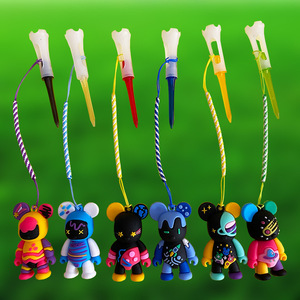 Accessoire pendentif Violent Bear pour tee de golf, best-seller transfrontalier, avec cordon anti-perte, 83 mm - Product Image 1