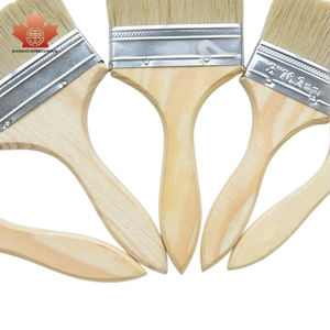 Pinceau plat professionnel en nylon pour les peintres à l'huile et à l'aquarelle, pinceau en bois pour artistes - Product Image 6