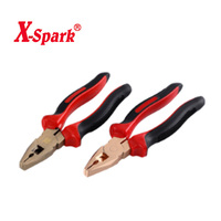 Pince combinée anti-étincelles X-SPARK en alliage de cuivre au béryllium, outils de sécurité pour les industries des gaz explosifs, du pétrole et des produits chimiques