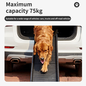 Pet Dog Car Ramp Plastic Foldable Non Slip Black For <b>Trunk</b> Access - Product Image 4