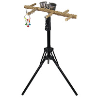 Perchoir réglable en bois de poivre naturel pour perroquet, pour l'entraînement, le jeu, l'extérieur, le meulage du bec, l'escalade, écologique et durable pour oiseaux
