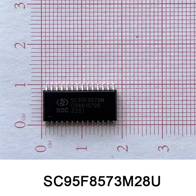 SOC SC95F8573M28U High-Performance 8051 Microcontroller, Industrial-Grade MCU Integrated Circuit IC