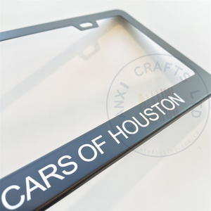 Cá Nhân Xe Tấm Chủ Nhôm Màu Đen Biên Giới Chrome Xe Máy Bìa Tùy Chỉnh Thực hiện In Ấn Kim Loại Giấy Phép Tấm Khung - Product Image 5