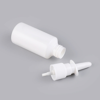 Lot de bouteilles de pulvérisation nasale rechargeable 10-60ml, flacon pour spray nasal professionnel, produit en plastique, 20ml, 10 pièces