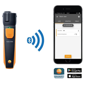 <strong>Testo</strong> 805i Infrared Thermometer <strong>Smart</strong> and Wireless <strong>Probe</strong> - Product Image 6
