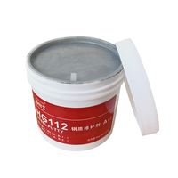 Mastic de réparation pour acier 112 – Composé de réparation par soudure à froid sans soudage pour trous et fissures dans l'acier, usinable après durcissement