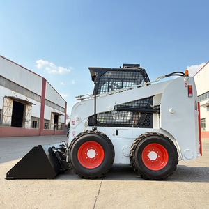 Muatan berat selip Steer <span class=keywords><strong>Loader</strong></span> untuk Port logistik penanganan Material dengan garpu dan opsi ember kuat - Product Image 4