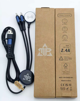Câble de charge sans fil en aluminium 6-en-1 pour Apple Watch iPhone USB-C Light Up 120cm Eco Smartwatch