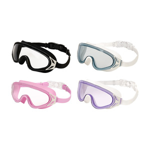Adult <b>Large</b> <b>Frame</b> Swimming Goggles Waterproof Anti Fog High Definition PC Lens Adjustable Buckle Universal Use - Product Image 5