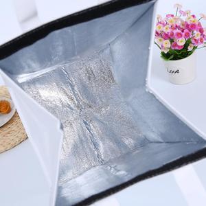 Professional Outdoor Wholesale Non Woven Insulated Cooler Bag Lunch Food Thermal Bag for Takeout Food Delivery Tote Bag - Product Image 4