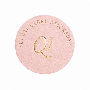 Étiquettes personnalisées avec logo en feuille d'or, imperméables, adhésif puissant, papier spécial, autocollants gaufrés pour fleuriste, pot à bougie, cadre photo - Product Image 1
