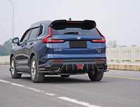 Kit carrosserie Honda CRV 2023-2026 en PP : Spoiler avant, diffuseur arrière, jupes latérales, persiennes de fenêtre, noir brillant, accessoires extérieurs