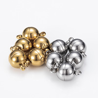 Fermoir à boule magnétique en acier inoxydable étanche bricolage pour bracelet fabrication de collier bijoux de haute qualité trouver des accessoires
