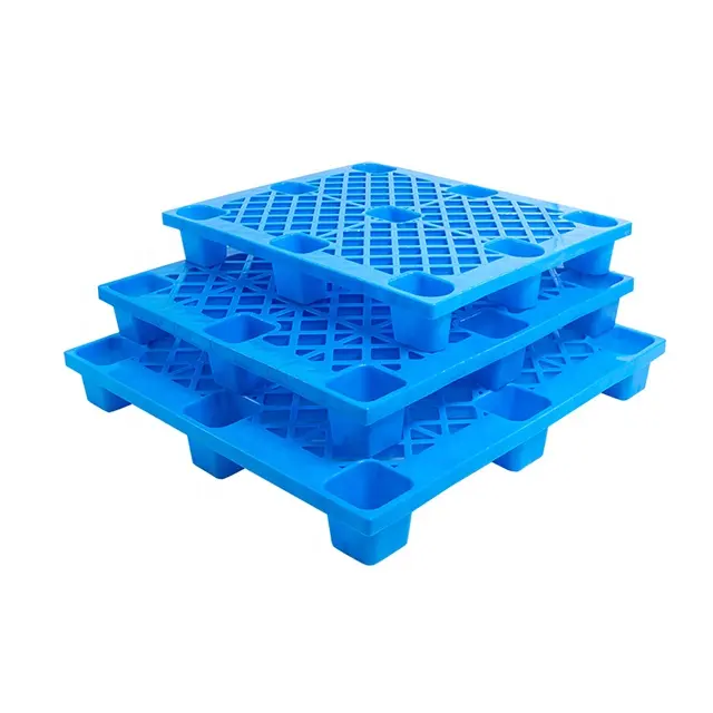 Warehouse nestable Mesh nine-legged heavy duty plastic pallets