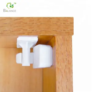 Plastic cupboard and drawer invisible magnetic lock for protecting kid New design infant proofing