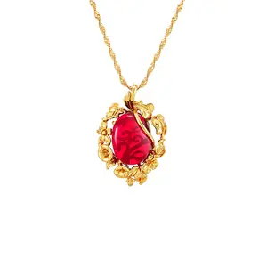 Женское Ожерелье с искусственным драгоценным камнем AN805501 Xuping, классическое Элегантное ожерелье в стиле ретро, модное женское ожерелье