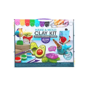 Soft Polymer Clay Diy Modeling Playdough Air Dry Light Color Plasticine Clay Air Hardening Modeling Clay/