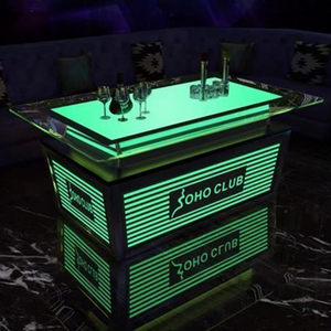 Cool <span class=keywords><strong>Bar</strong></span> Furniture/ Nightclub/ Ktv/ Night Club/LED Cube Table Hookah Lounge Furniture Sofá Set Center Pieces Table - Product Image 2