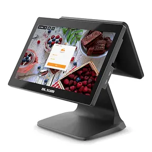 DLSUM-TP touch pos Windwos&Android OS access control Inter Core CPU dual screen pos monitor