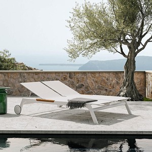 Chaise longue de <span class=keywords><strong>piscine</strong></span> moderne en métal pour hôtel/B&B, lit de repos extérieur, chaise longue de plage, pour balcon, cour et <span class=keywords><strong>piscine</strong></span> - Product Image 3