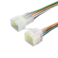 Conector de Cableado de 3 Orificios, Macho y Hembra, Par de Conectores, Arnés de Cables, Conector Automotriz Impermeable 2.3, 6p, para Vehículo Eléctrico