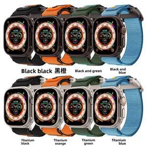 <span class=keywords><strong>Correa</strong></span> de Nylon para <span class=keywords><strong>Apple</strong></span> <span class=keywords><strong>Watch</strong></span> Ultra 2/3 Estándar 49mm, Hebilla Magnética Deportiva de Acero Inoxidable para <span class=keywords><strong>Correa</strong></span> de Nylon Tejida - Product Image 5