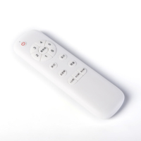 Télécommande RF blanche pour ventilateurs de plafond - avec ventilateur à 6 vitesses, vent naturel, minuterie et fonctions marche/arrêt de la lumière