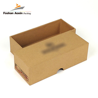 Boîte d'emballage d'expédition de lunettes de soleil en carton kraft dur de taille personnalisée avec impression de logo
