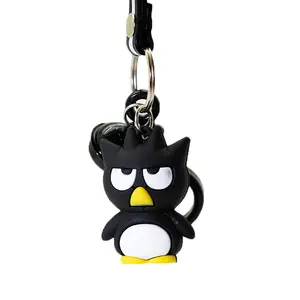 Wholesale Cool Penguin Keychain Women Bag Pendant Cat Key Chain Frog Pudding Dog Pendant Key Ring