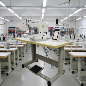 RN-430CKF Machine à coudre pour chapeaux de pêcheur, avec fonction de matelassage à bulles, de fixation des œillets et de pose de garnitures à trous ronds - Product Image 1